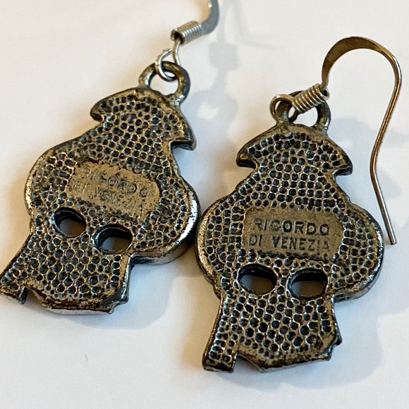 Venetian carnival masquerade earrings - Picture 2 of 3